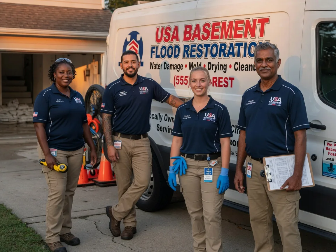 Basement Flood Cleanup company in Knickerbocker, TX